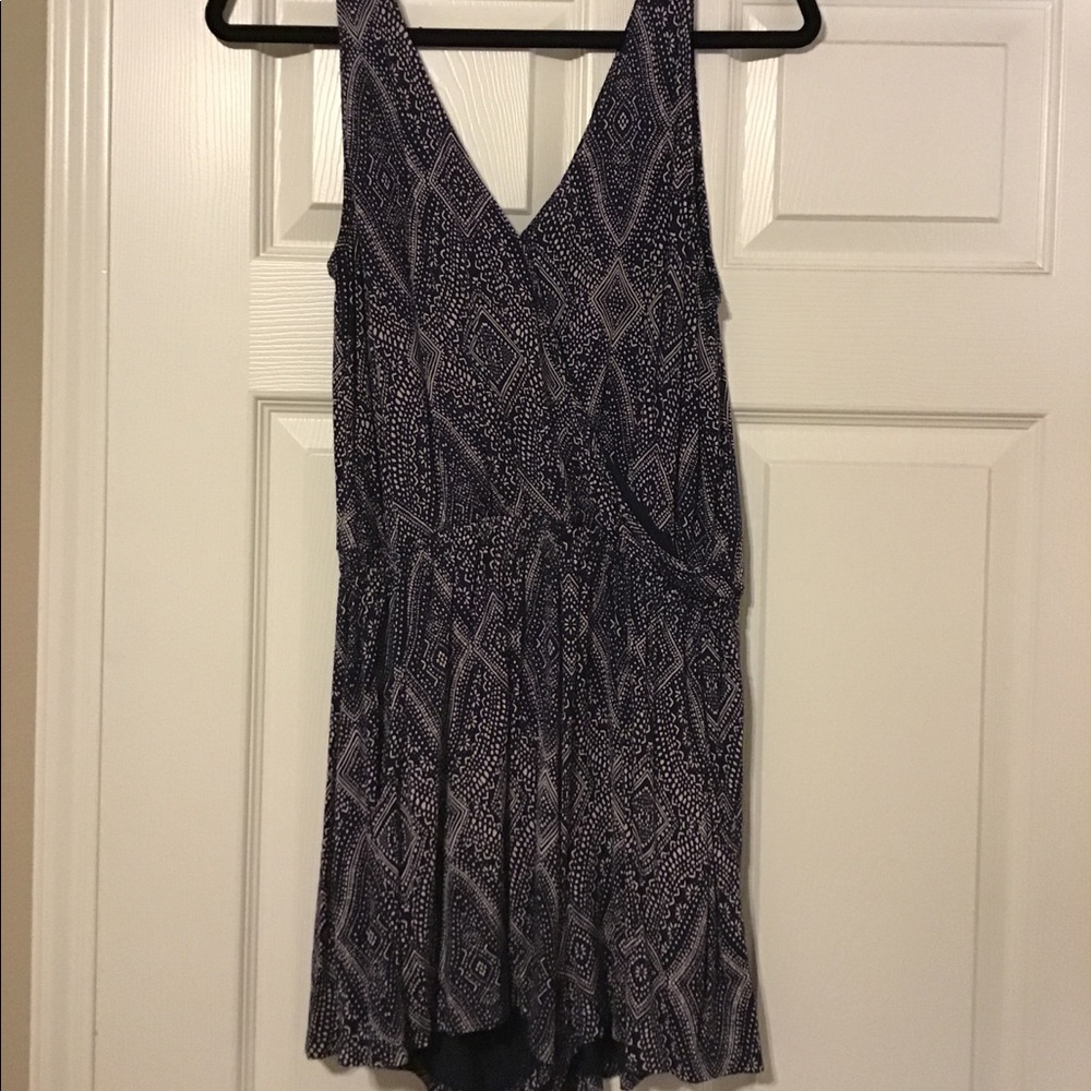 Printed Romper with Pockets